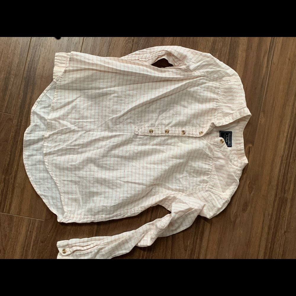 Striped Long Sleeve Button Up Blouse